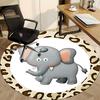 1 ks Kobercový podložka ElephantChair pro kancelář, Vnitřní protiskluzový omyvatelný koberec z polyesterových vláken, Podložka do kanceláře, Lze prát v pračce
