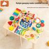 Wooden Multifunctional Busy Board with Bead Maze - Early Education Toy for Children