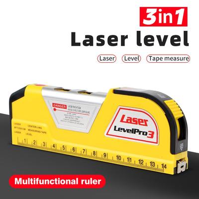 Fita métrica vertical multiuso, fita métrica horizontal, régua horizontal 3 em 1, fita laser infravermelha de linha cruzada