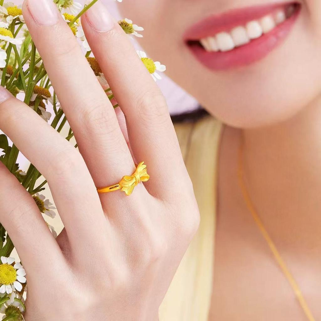 Exquisite Bow Ring: Adjustable, Versatile, Simple Elegance for Women