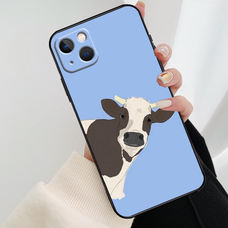 Cute Highland Cow Phone Case For iPhone 17 Pro Max 14 13 12 11 15 16 Pro Max mini 15 16 Plus 16e 17 Air Cover