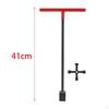 Steel Water Meter , T Handle for Shutoff Valves, Utility Wrench Underground Faucets