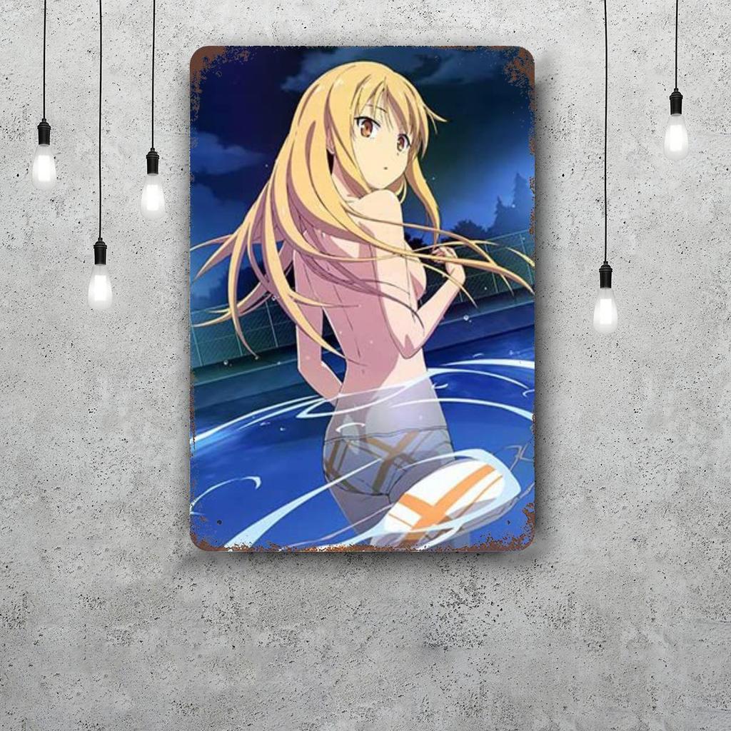 Sakurasou no Pet na Kanojo cartoon Decor Poster Tin Sign Metal Sign Decorative Plaque for Pub Bar Man Cave Club Wall Decoration