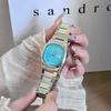 High-Value Simple Double Calendar Women'S Watch Light Luxury Steel Belt Watch Women'S Niche Square Round Light Luxury Quartz Watch Women