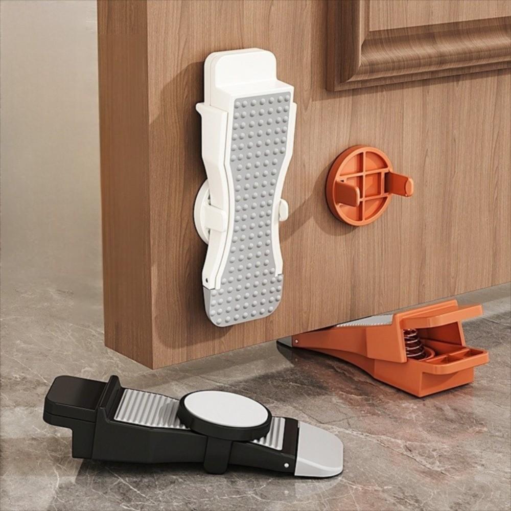 Anti-collision Door Stopper for Bottom Windproof Anti-theft Door Wedge No Punching Universal Floor Door Block