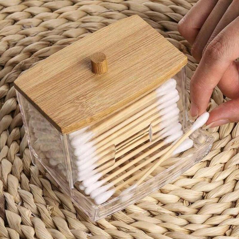 1pc Transparent Storage Jar With Clear Lid, Multi-Purpose Organizer,For Holiday Beach, Bathroom Collection, Bedroom Collection, Large Capacity