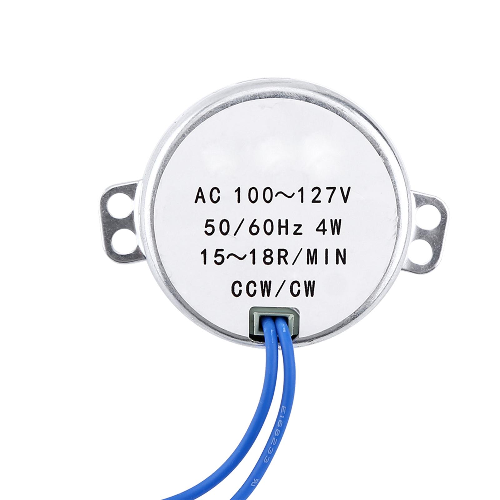 1 pièce Moteur synchrone AC 100-127V 4W 50Celsius60Hz CCWCelsiusCW Moteur à engrenages
