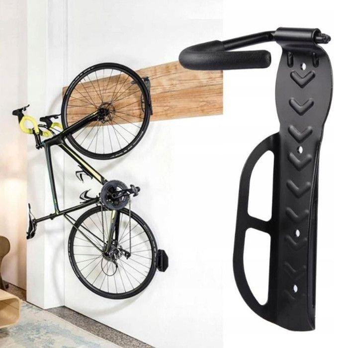 Crochet de Suspension Mural pour Vélo - HANGBIKE - Kit de Montage Inclus - Capacité 30Kg - Noir