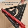 Sparrenwinkel Werkzeug, Dreieckslineal Sparrenwinkel Winkelmesser, Zimmermannswinkel mit Schablonenblock, Aufmaßwerkzeug