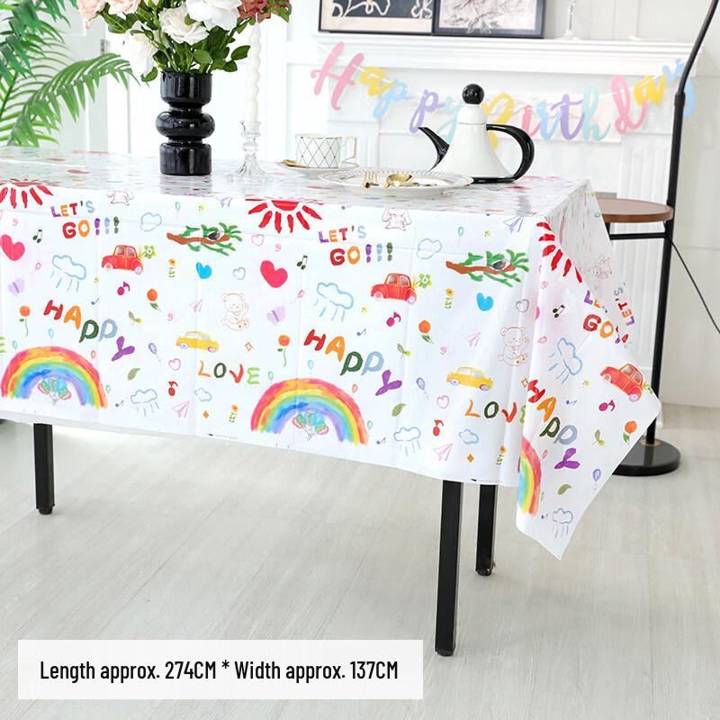

Children s Birthday Party Plastic Tablecloth