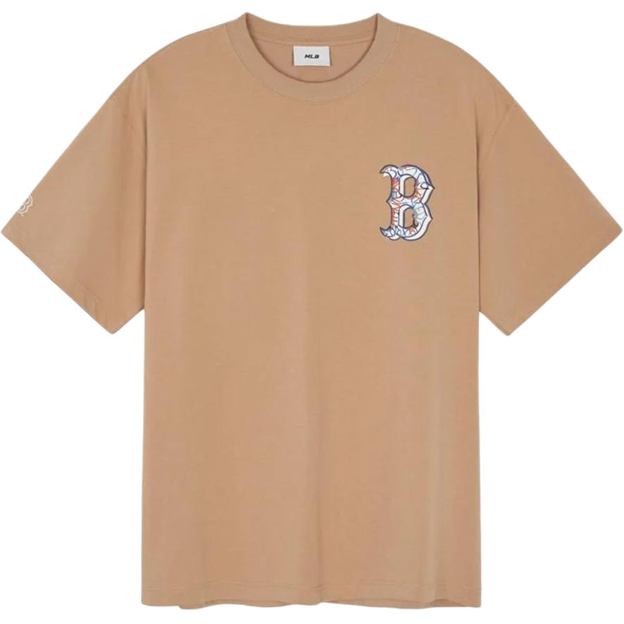New MLB Boston Red Sox T Shirt Unisex Khaki 3ATSB0644-43BGL