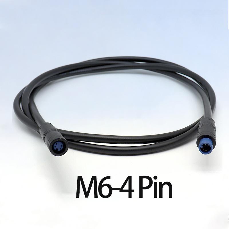 M6 M8 2 3 4 5 6 Pin Male to Female EbikeElectric Butt Cable Plug Connector Scooter Brake waterproof Signal Sensor cord 1 meterl