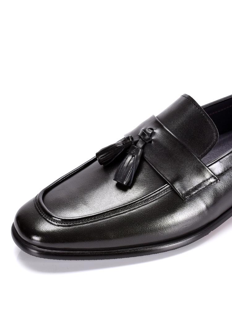 Men's Genuine Leather Tassel Loafers: Business Casual & Wedding Slip-on Shoes