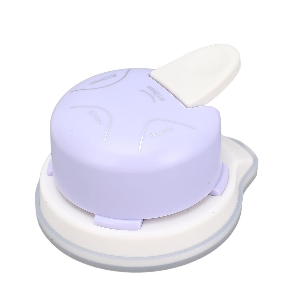 Corner Rounder Punch 4 In 1 Multifunctional Portable Paper Corner Rounder for Handcraft Purple