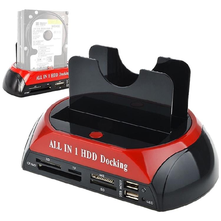 Hard Drive Docking Station USB Type C to 2.5 3.5in SATA IDE Dual Slots External