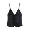 Tops Camis Sommer Damen 2024 Neue Mode Schlanke Kurze V-Ausschnitt Tank Tops Chic Elegante Junge Damen Street Weste Top