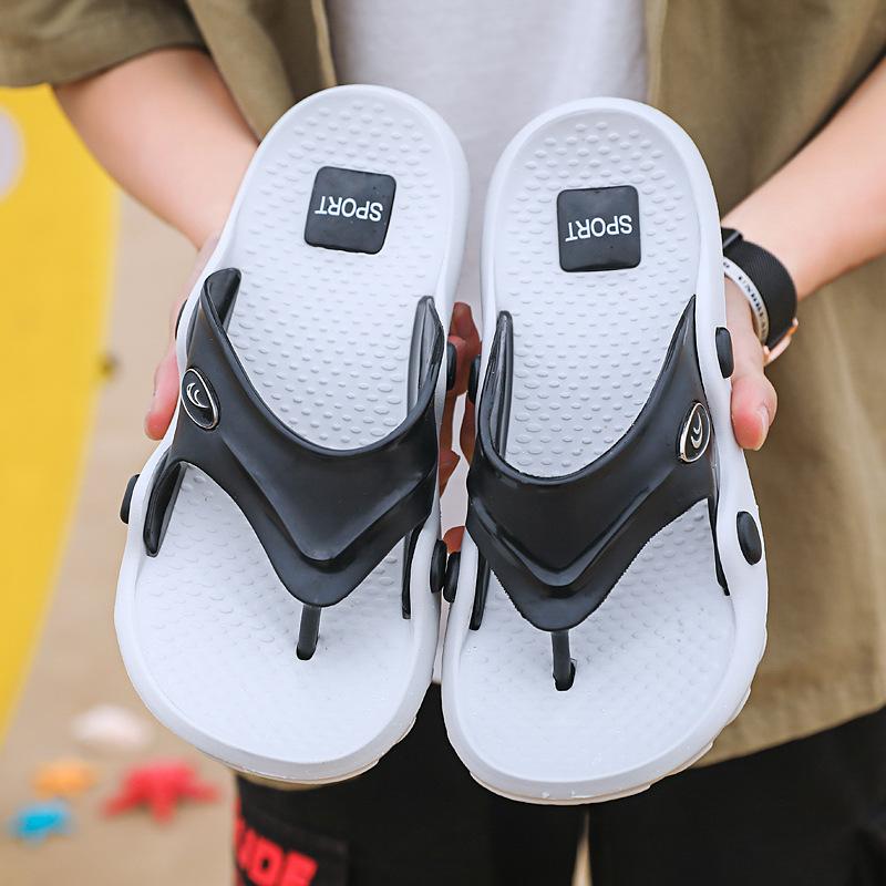 

Fashion Flip-flops Men s Trendy Summer Non-slip Men s Korean Version of The Trend Personality Outer Wear Beach Fashion Angle Slippers 45 чёрный