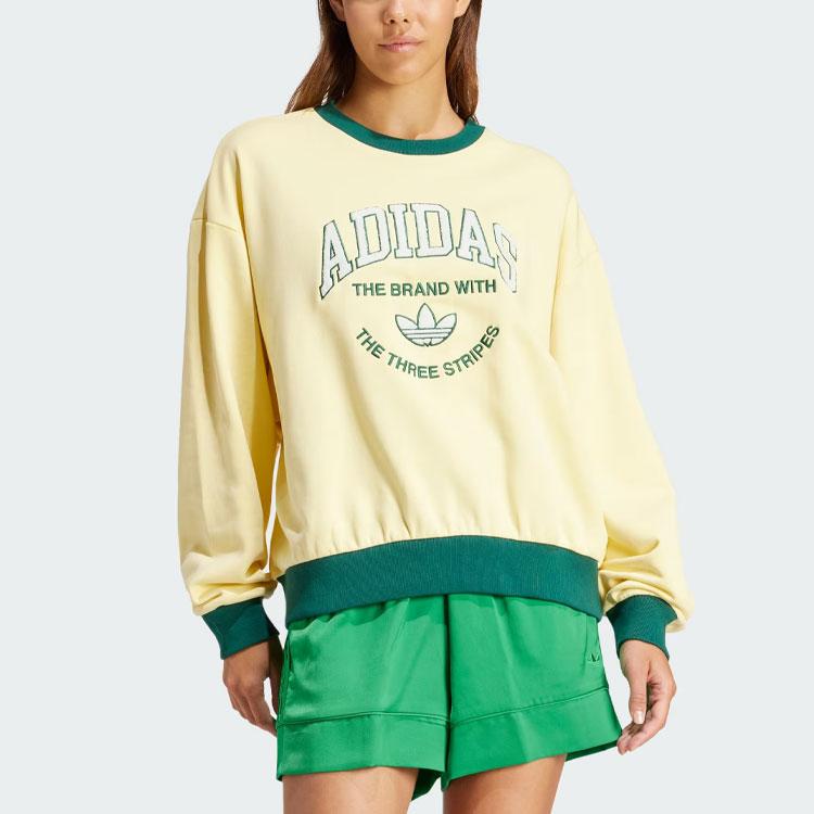 Adidas Originals Vrct Graphic Sweatshirt Women Sweatshirt Yellow IT9857