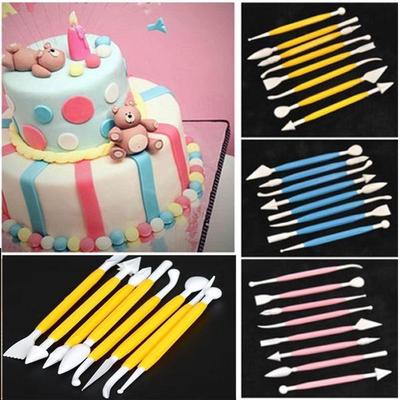16 Patterns Bone-shaped 8pcs/Lot Clay Pastry Sugar Craft Modelling Tools Baking Craft Tool Flower Fondant Cake Decorating  Accessories