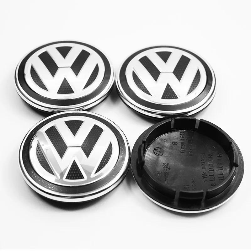 LVAXC1 4pcs 55mm 65mm car styling wheel center wheel hub cap modification accessories suitable for VW Volkswagen Jetta MK5 Golf Passat