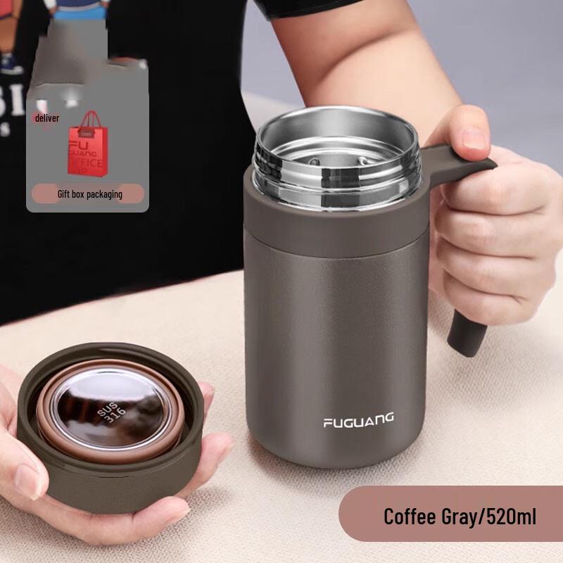Fuguang 316 Stainless Steel Insulated Tea Water Cup with Handle
