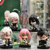 15pcs Demon Slayer Model Toy Anime Kimetsu no Yaiba Q Version Sitting Tanjiro Nidouzi Inosuke Zenizu Figural Plaything PVC Model Gift