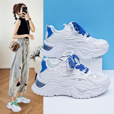 Summer New Daddy Shoes Women's Korean Version Thick Bottom Breathable Sports Shoes All-match Students Heightening Casual Shoes