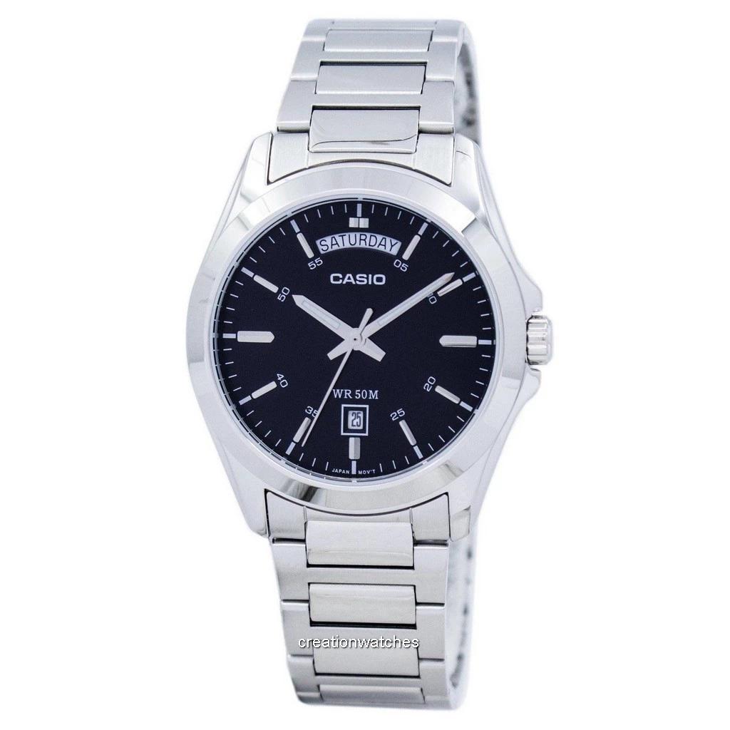 

Casio Quartz MTP-1370D-1A1V MTP1370D-1A1V Мужские часы чёрный