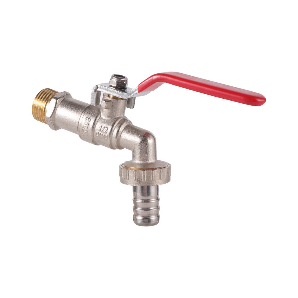 IBC Tote Tank Adapter Faucet Garden Irrigation 1/2" Male Alloy Washing Machine Faucet Set with Lock Core On/Off Valve