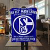1pc FC Schalke 04 Print Flannel Blanket, High quality Comfortable for All Seasons, Home Decor, Warmth and Comfort, Perfect for Christmas Gifts49