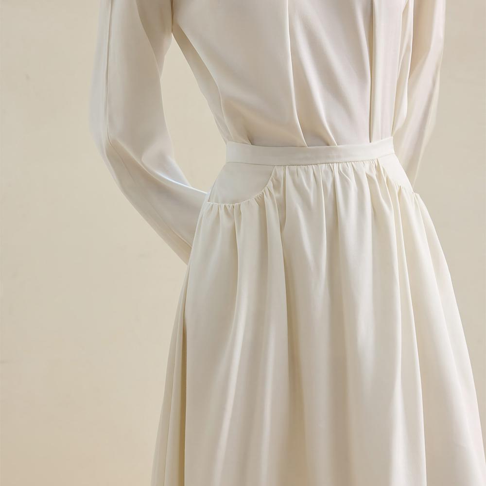 Waiwaiaiem Yy_Yy_Temperament Press-Pleated Skirt