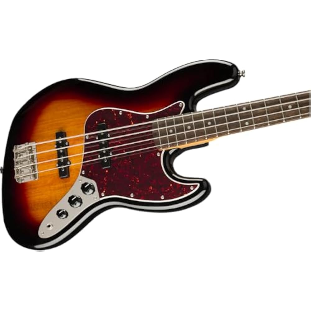 Squier by Fender Electric Bass Classic Vibe '60s Jazz Bass®, Laurel Fingerboard, 3-Color Sunburst...