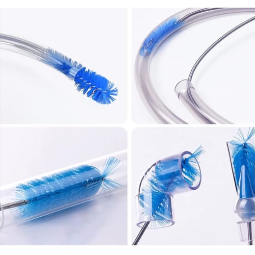 VIEAURA Stainless Steel Pipe Cleaner Wire Brush for Drains, Test Tubes, Aquariums, and Clogs, Cleaning, and Cleaning, Flexible (155cm Long), Black