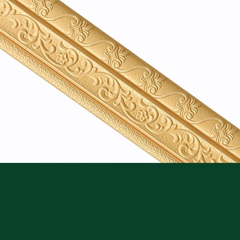 1PC 2.3mX7.8cm 3D Self Adhesive Wall Sticker Waterproof Wallpaper Skirting Border Home Decor TV Background Wall Sticker