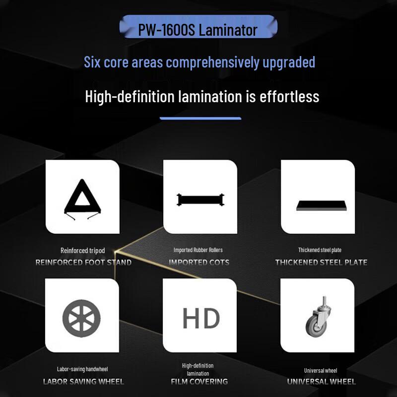 Puwei PW-1600S 1.6m Cold Laminating Machine