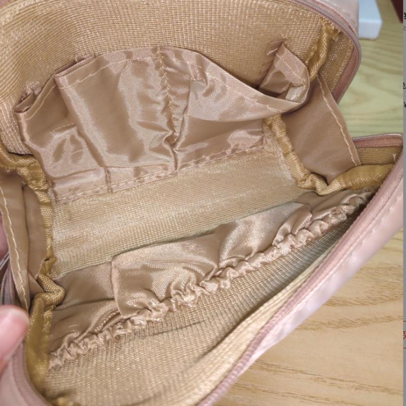 Lipstick Bag, Elegant Travel Pouch, Cosmetic Storage Bag, Handheld Makeup Organizer with Zipper, Christmas and New Year Gifts
