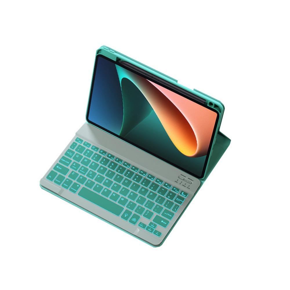 Leder-Tastaturhülle für Xiaomi Pad 7 7Pro Redmi SE mit Stifthalterung Magnetisch 11 Zoll Bluetooth-Tastaturabdeckung
