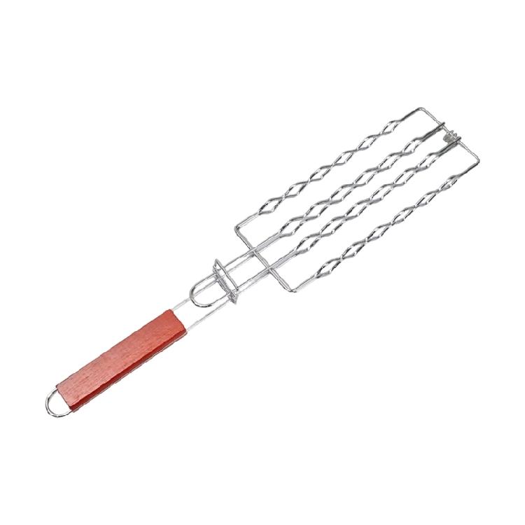 Camping Barbecue Grill Clamp Cookware Accessory Features Heatproof Handle And Efficient Heat Distribution Technology