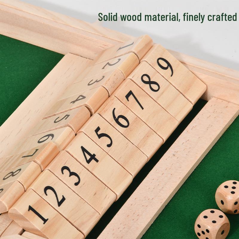 Wooden Flip Board Table Game: Interactive Two-Player Puzzle for Children & Adults