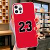 Basketball 23 24 8 Number Cover Phone Case For iPhone 16 17 Air 15 14 Pro Max 16E Phone Case 13 Mini 12 11 7 SE 8 Print Pattern