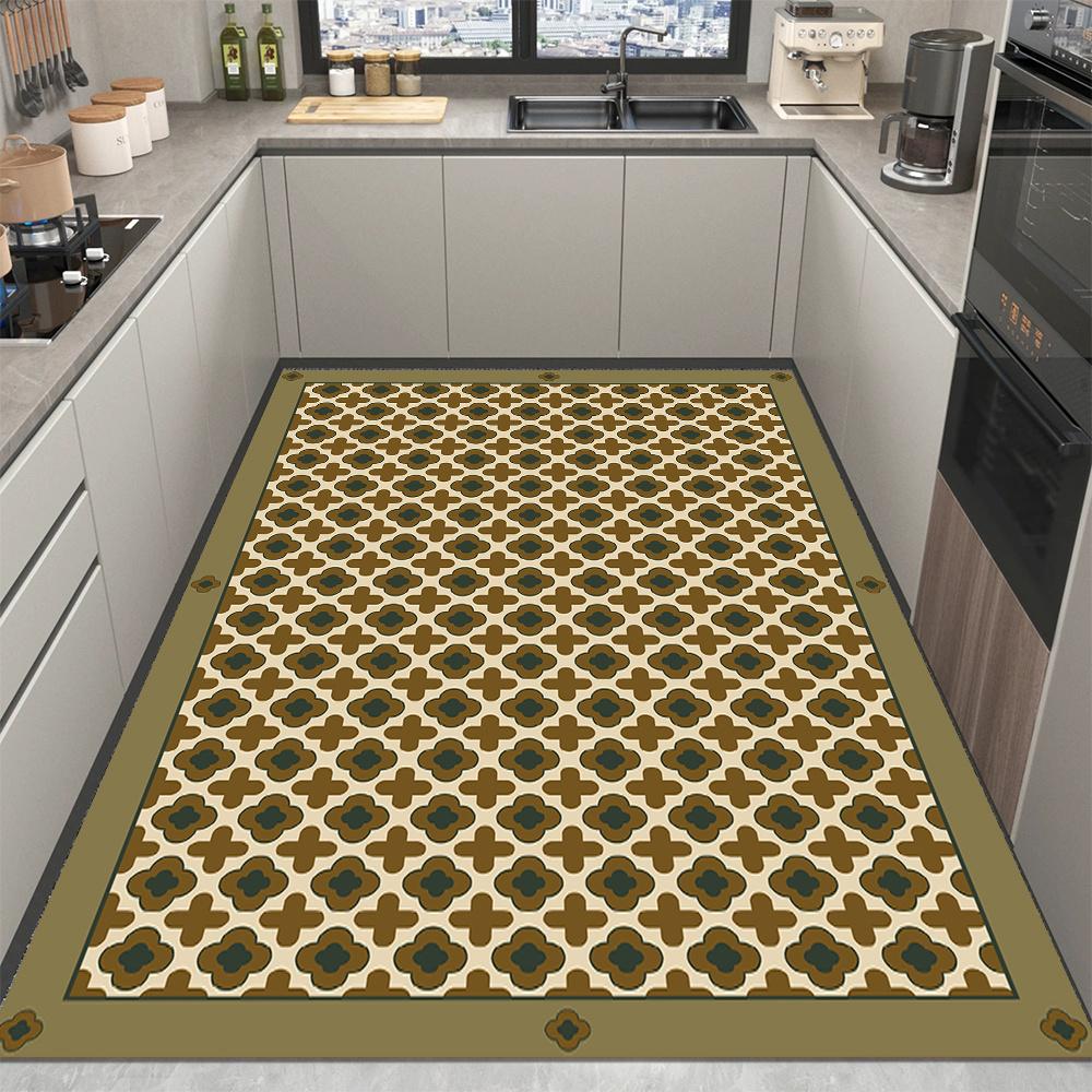 

Kitchen floor mat, balcony absorbent mat, living room coffee table mat, bedroom large-area wall-to-wall carpet, customizable mat 80x120cm слонова кістка