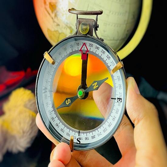 

Копия компаса капитана корабля, черный медный компас Spencer Compass, картографический компас с увеличительным стеклом, декор стола, домашний декор