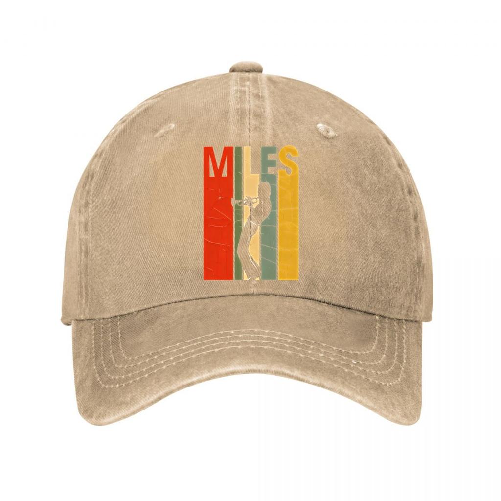 Berretto da baseball grafico vintage Miles Berretto da baseball lavato