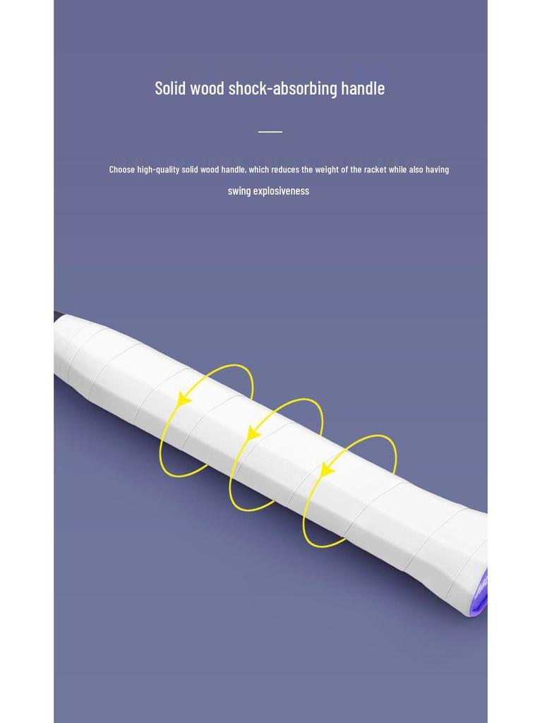 Muxun Carbon Fiber Badminton Racket Set - Durable, Balanced, 2-Piece for Adults & Beginners