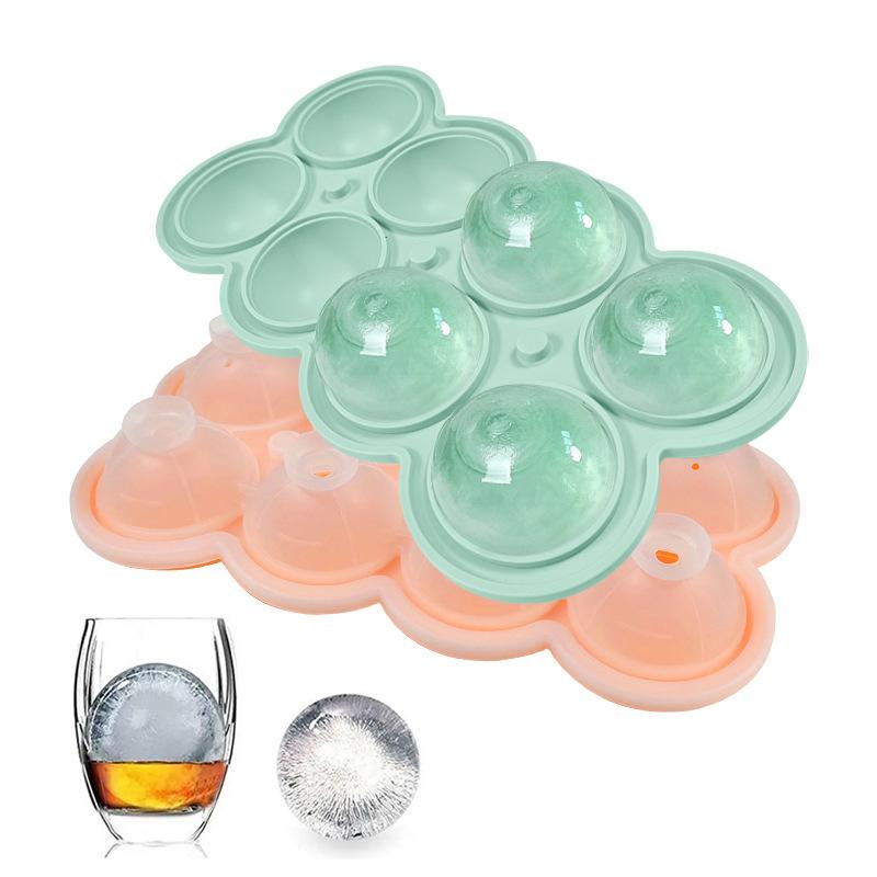 Large Silicone Ice Cube Trays - Easy-Release No Leakage Perfect For Whiskey Cocktails Juice And Parties