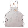 Thickened Waterproof Oil-resistant Canvas Apron for Kitchen, Restaurant, or Milk Tea Shop