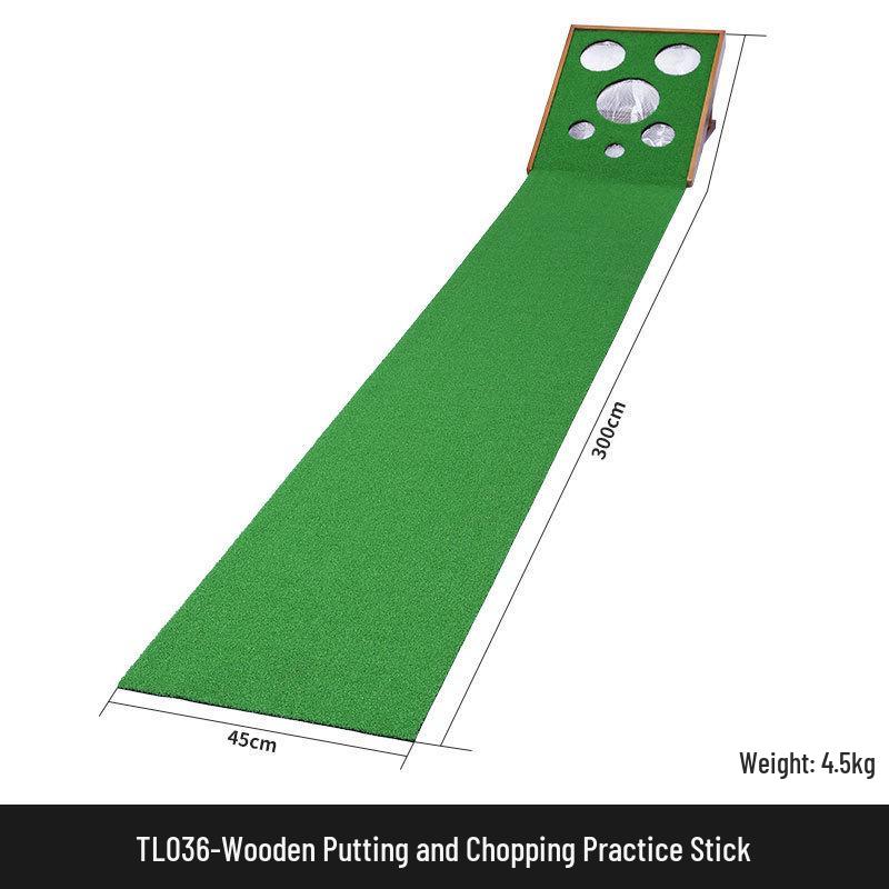 Qingzhou Golf Solid Wood Putter with Multi-Angle Slope Adjustment for Practice