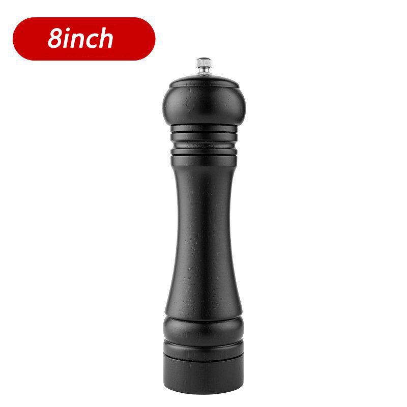 5/8/10 palcové mlýnky na sůl a pepř z masivního dřeva Mlýnek na zrno koření s nastavitelným keramickým mlecím jádrem Kuchyňské nářadí mlýnky