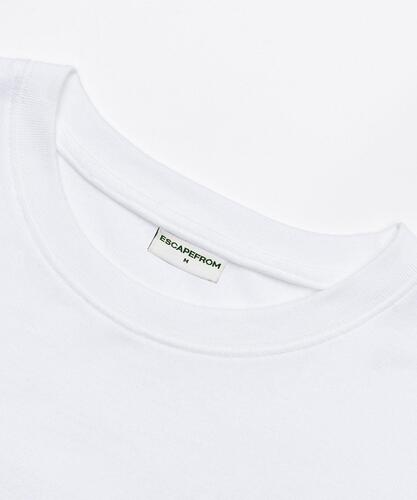 ESCAPEFROM Pink Cherry Logo T-Shirt White