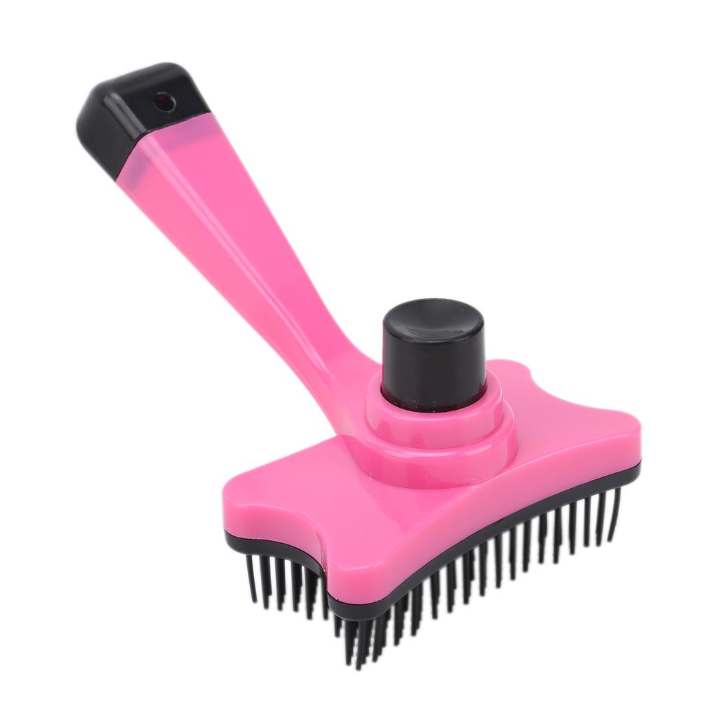 Cepillo para Mascotas Elimina Subpelo Suelto y Pelo Enredado Mejora la Circulación Sanguínea para Gato Perro Rojo Rosa